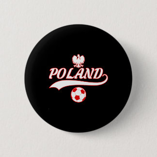Poland Team World Fan Soccer 2018 Jersey Cup Fan  6 Cm Round Badge