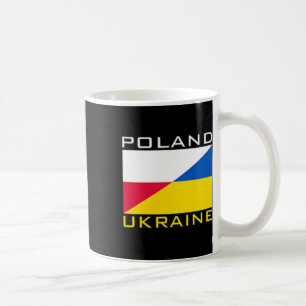Poland Ukraine Flag Support Friendship Neighbor  Coffee Mug