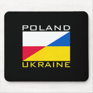 Poland Ukraine Flag Support Friendship Neighbor Mouse Pad