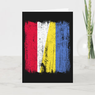 Poland Ukraine Half Flag Polish Ukrainian Heritage Card