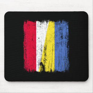 Poland Ukraine Half Flag Polish Ukrainian Heritage Mouse Pad