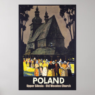 Poland, Upper Silesia, Wooden Church Poster