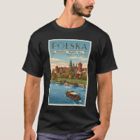 Poland Wawel Royal Castle Illustration Travel Art