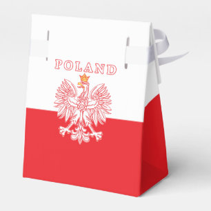 Poland With Red Polish Eagle Favour Box