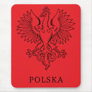 Poland's White Eagle Contemporary State Emblem  Mouse Pad