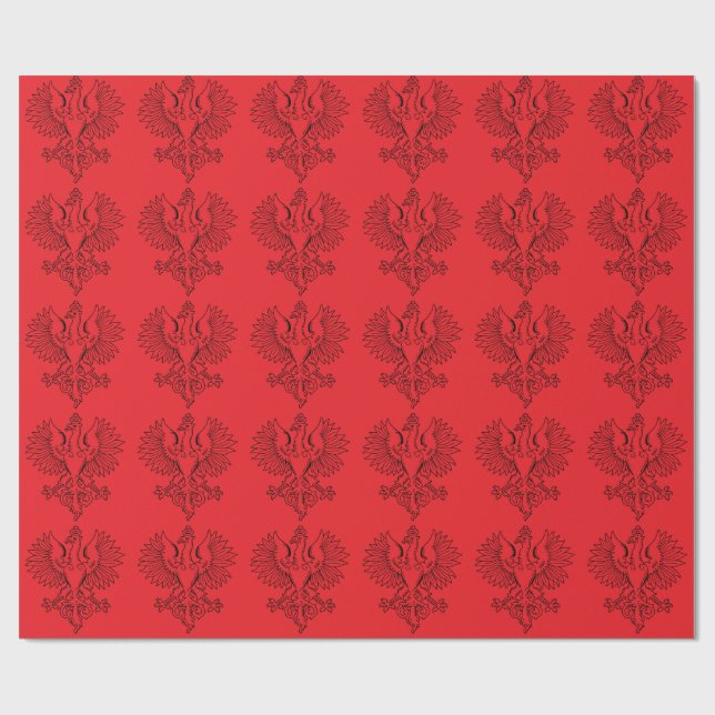 Poland's White Eagle Contemporary State Emblem  Wrapping Paper (Flat)