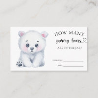 Polar baby bear winter guess how many gummy bears