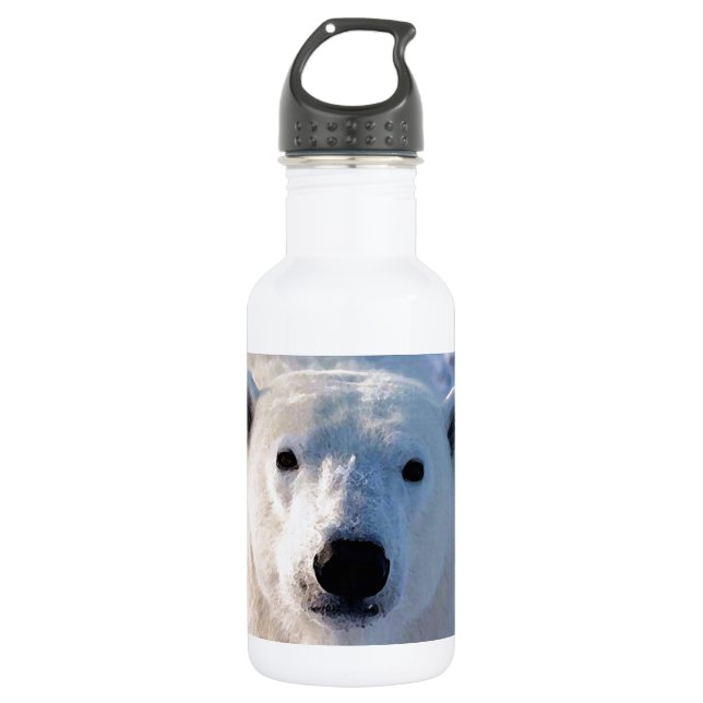Polar Bear 532 Ml Water Bottle (Front)
