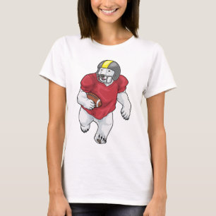 Polar bear American Football Sports T-Shirt