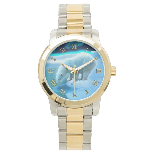 Polar Bear and Arctic Ice Floes for Earth Day Watch (Front)