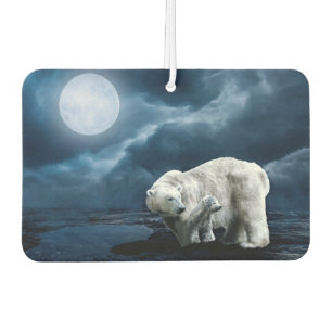 Polar Bear and Cub Car Air Freshener