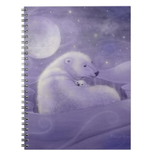 Polar Bear and Cub Winter Notebook