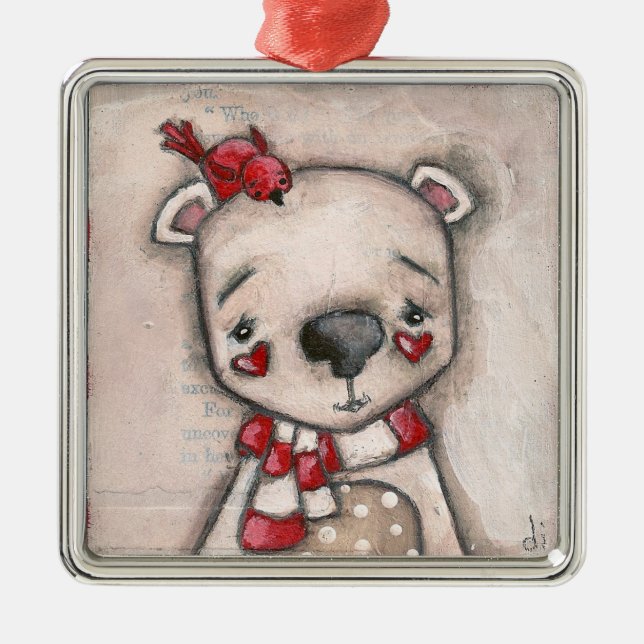 Polar Bear and Friend - Ornament (Front)