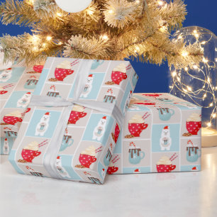 Polar Bear and Hot Cocoa Christmas Wrapping Paper