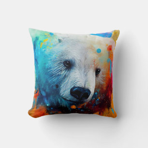 Polar Bear Animal Discovery Adventure Nature Cushion