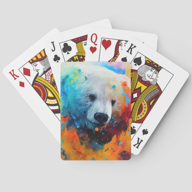 Polar Bear  Animal Discovery Adventure Nature  Playing Cards (Back)