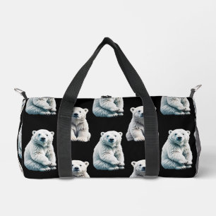 Polar Bear Animal Pattern Design Duffle Bag