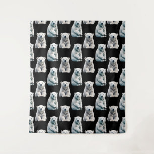 Polar Bear Animal Pattern Design Tapestry