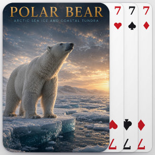Polar Bear Arctic Sea Ice ANIMALS Poker Cards