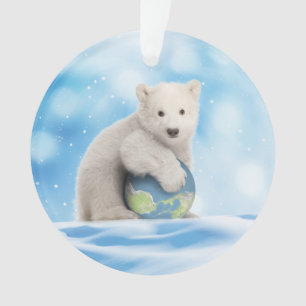 Polar Bear Arctic World Ornament