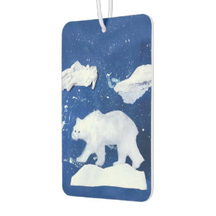 Polar Bear "Art by Kids" Car Air Freshener