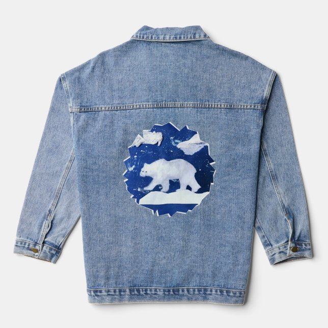 Polar Bear "Art by Kids" Denim Jacket (Back)