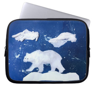 Polar Bear "Art by Kids" Laptop Sleeve