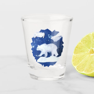 Polar Bear "Art by Kids" Shot Glass