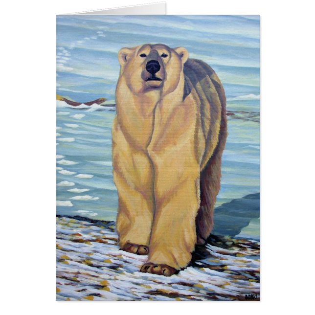 Polar Bear Art Cards Custom Wildlife Art Cards (Front)