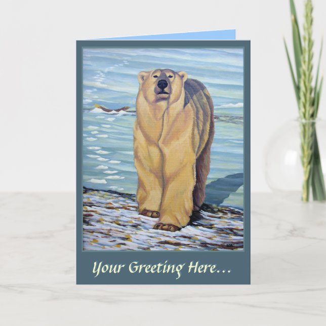 Polar Bear Art Cards Custom Wildlife Art Cards (Front)