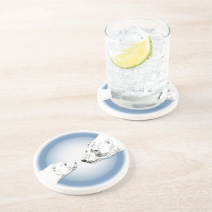 Polar Bear Art Coasters Bear & Cub Coaster