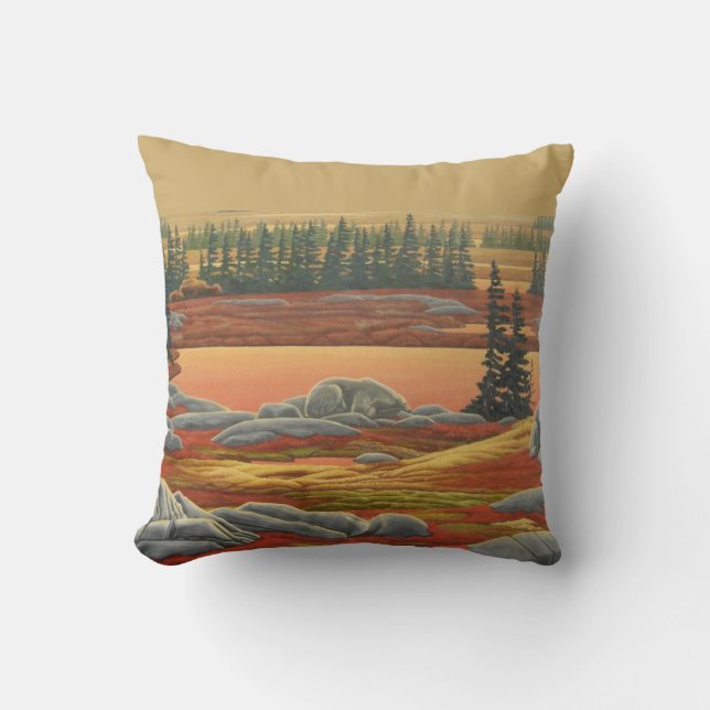 Polar Bear Art Pillow Personalised Bears Pillow (Front)