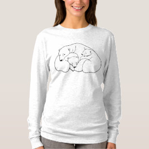 Polar Bear Art T-shirt Plus Size Baby Bear Shirts