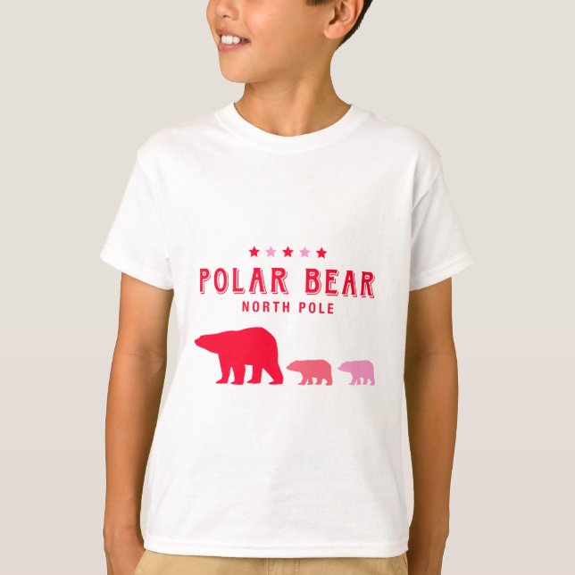 Polar Bear at North Pole T-Shirt (Front)
