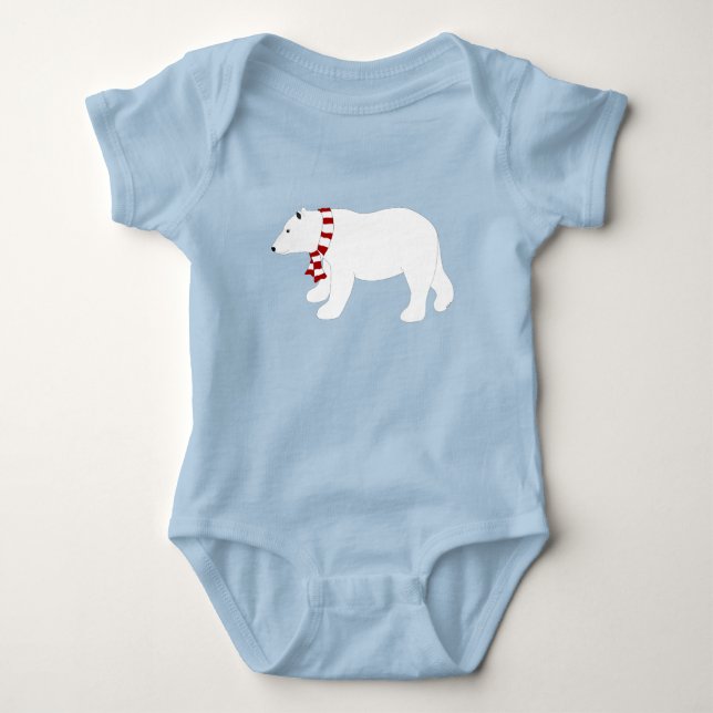 Polar Bear Baby Bodysuit (Front)