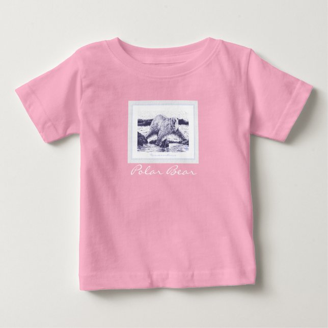Polar Bear Baby Fine Jersey T-Shirt (Front)