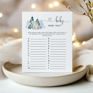 Polar bear Baby Name race game
