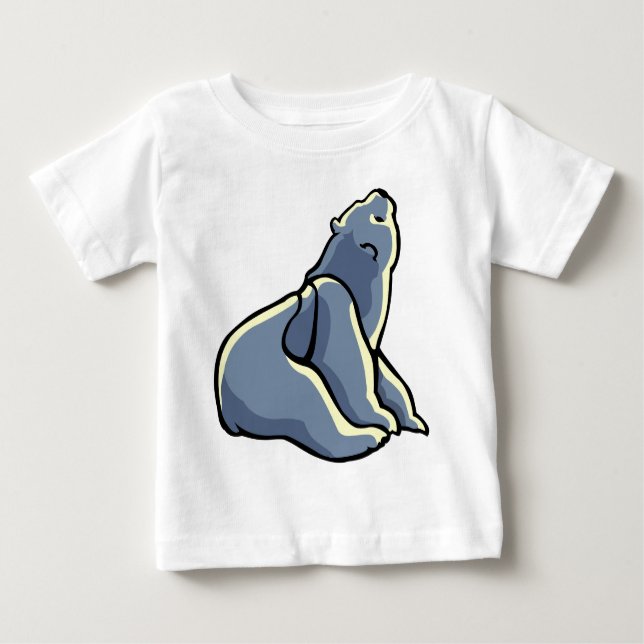 Polar Bear Baby Shirt Polar Bear Cub Tee (Front)