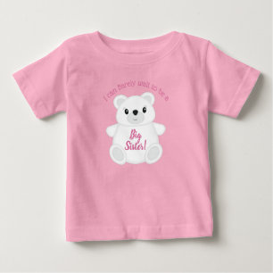 Polar Bear Baby Shower Pink T-Shirt