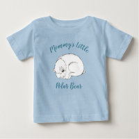 Polar Bear Baby Shower Winter Blue Boy