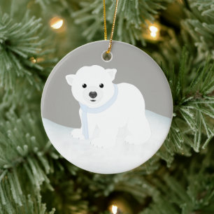 Polar Bear Bauble Ornament