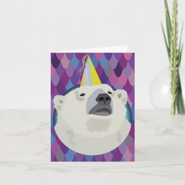 Polar Bear Birthday Card (Front)