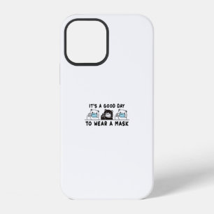Polar Bear Black Bear Wearing Face Mask Cute Funny iPhone 12 Case