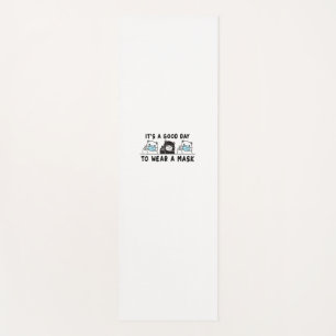 Polar Bear Black Bear Wearing Face Mask Cute Funny Yoga Mat