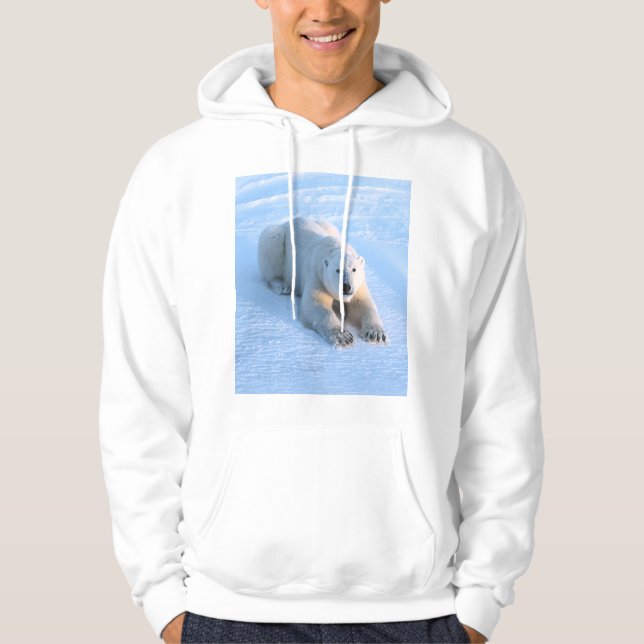 Polar Bear Blue Hoodie (Front)