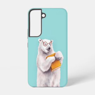Polar Bear Book Lover - Cute Geek Animal Samsung Galaxy Case