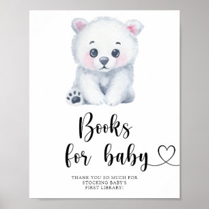 Polar bear - books for baby poster