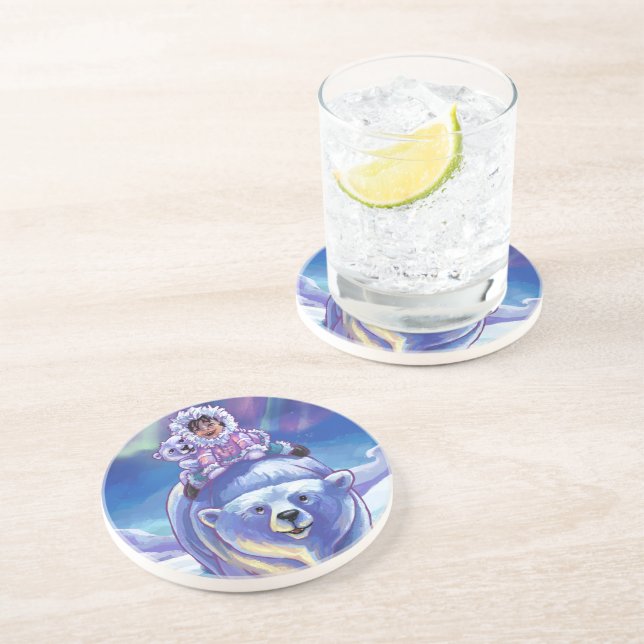 Polar Bear Bus Coaster (Side)