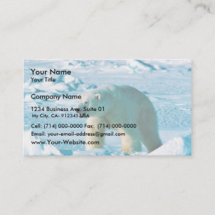 Polar Bear Business Card