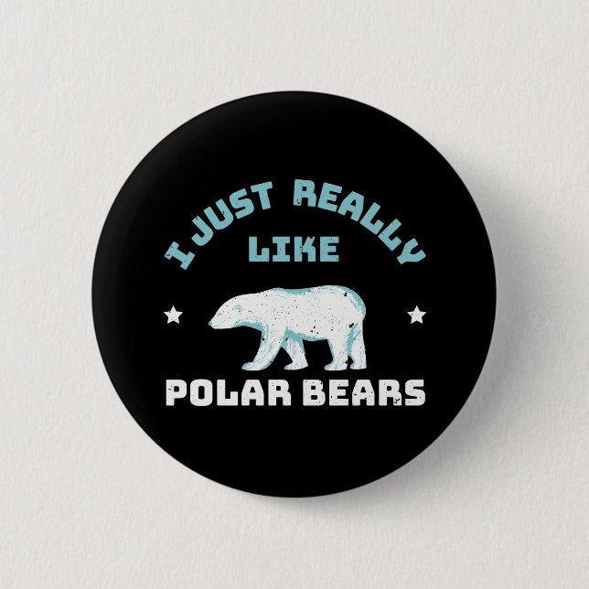 Polar Bear Button (Front)